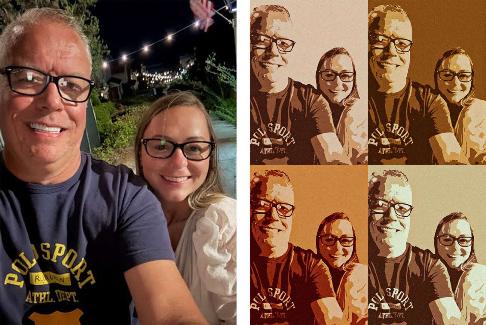 Image Warhol Style Before After